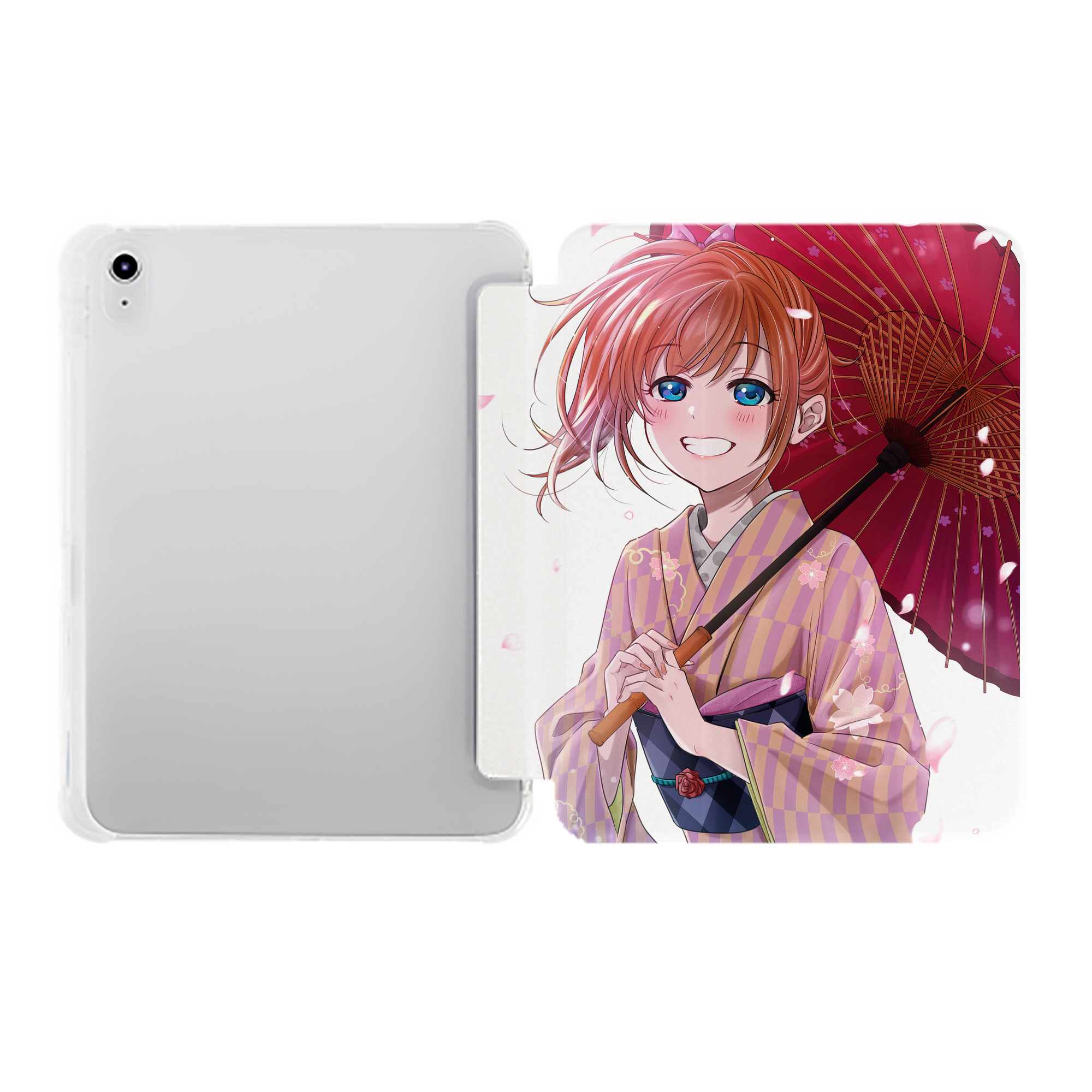（画像用） ぎんたま 坂田銀時（さかたぎんとき） 神楽 志村新八（しむら しんぱち） GINTAMA Sakata Gintoki Kagura Shimura Shinpachi IPad ケース ペン収納付き 三つ折りスタンド PUレザー×シリコン 対応機種9.5/10.5/10.9インチ